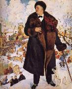 Boris Kustodiev Portrait of Fyodor Chaliapin china oil painting reproduction